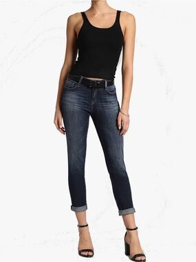 Mavi Women’s Medium Blue Straight-Leg Jeans